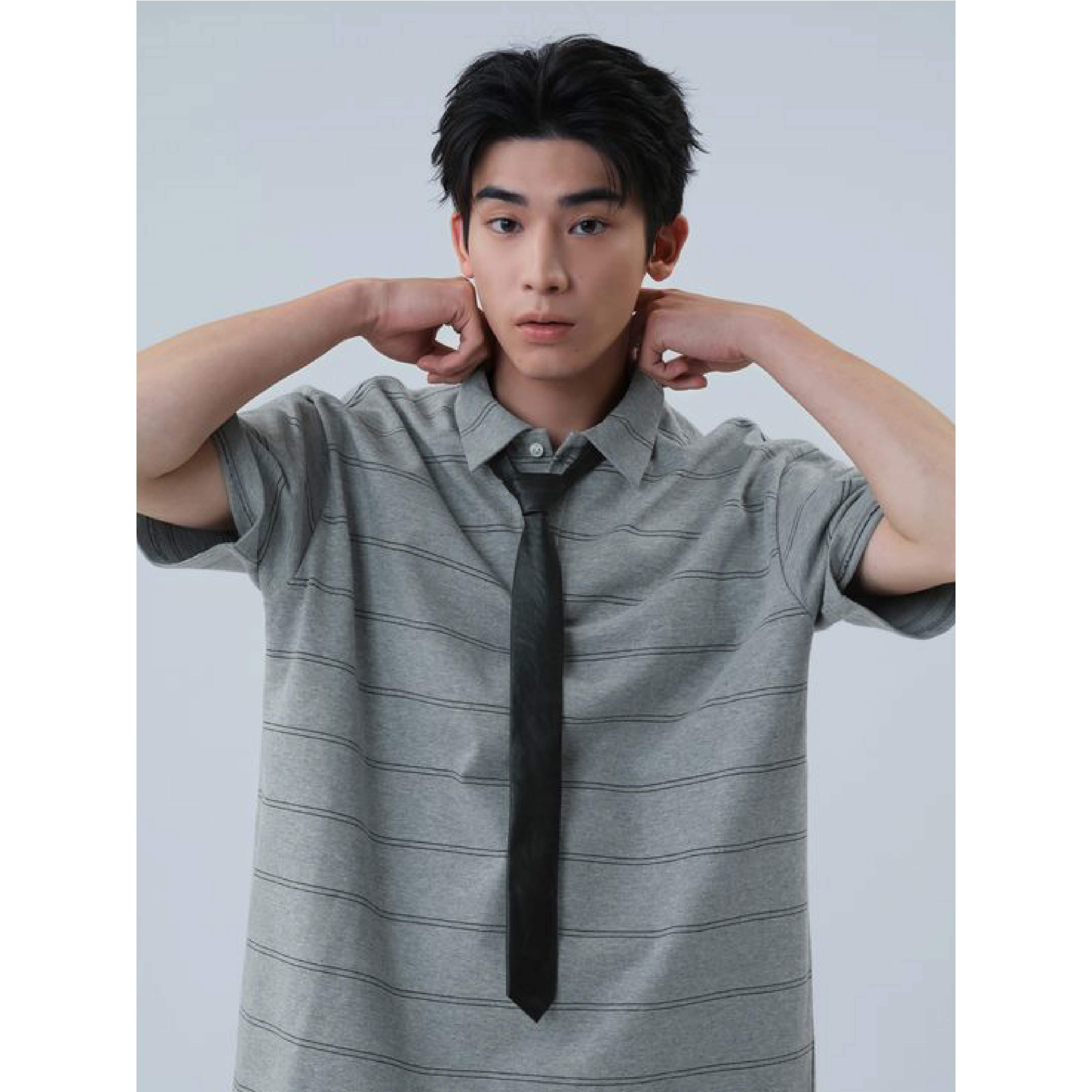 MELSIGN Faux-Leather Button Tie 合成皮鈕扣領帶