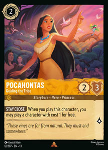 Attack of the Vine! - 12/207 Pocahontas – Guiding the Tribe (Foil) R