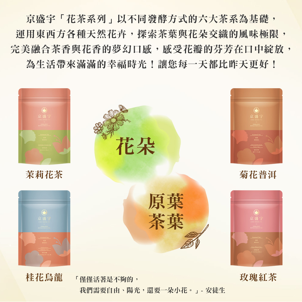 花茶系列設計緣由