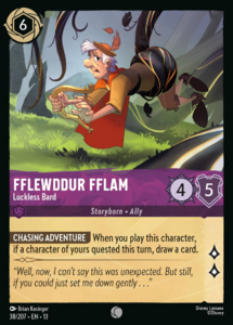 Attack of the Vine! - 38/207 Fflewddur Fflam - Luckless Bard (Foil) C