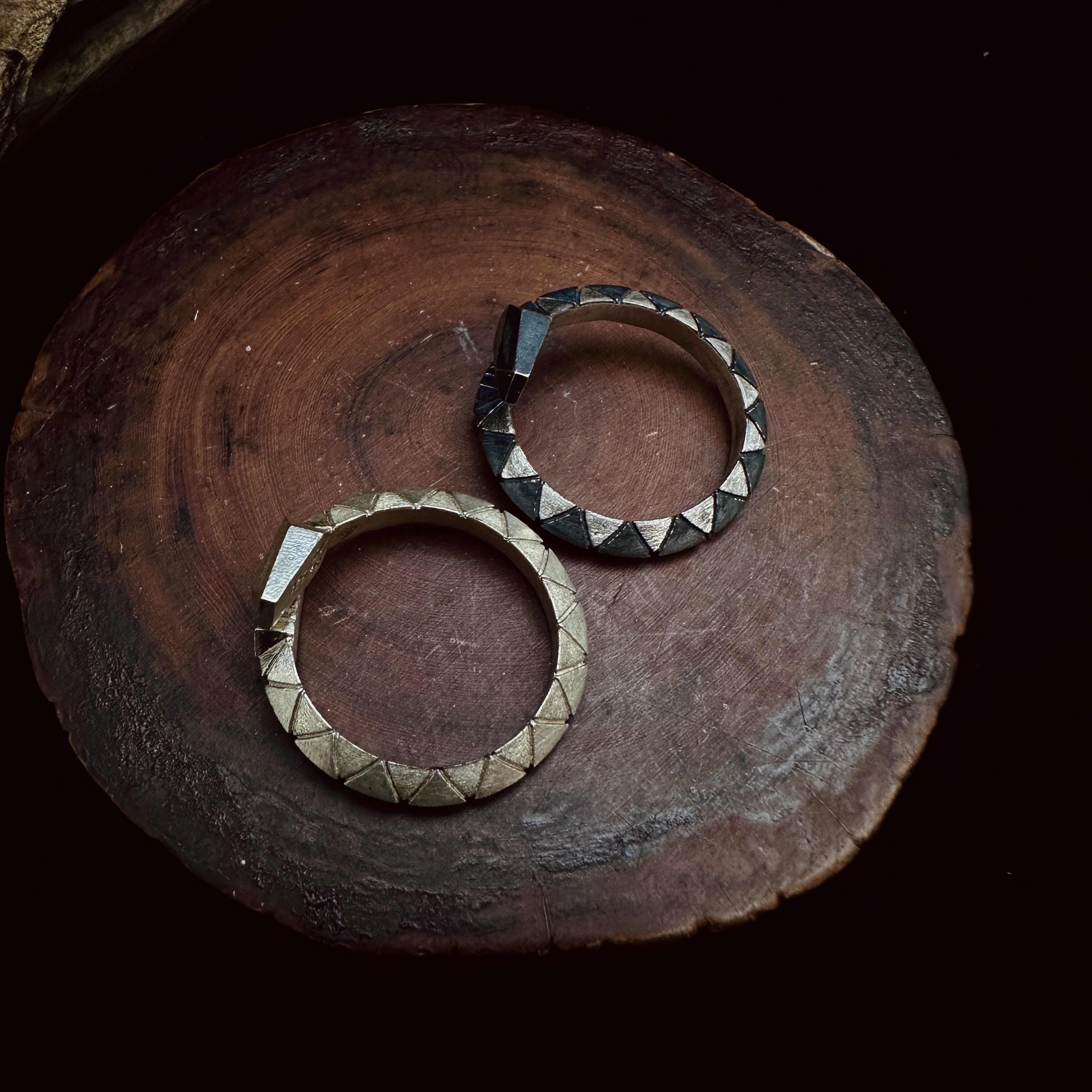 Black Venom Jewelry- Freedom & Prayer  Geometry Style Snake Ring