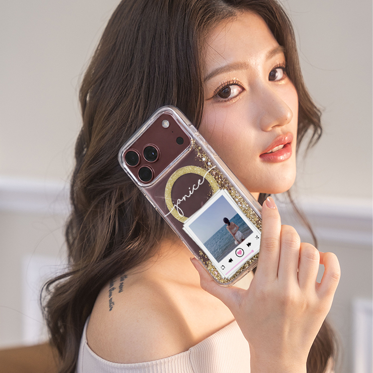 妳的美照 香檳金貝拉殼 (MagSafe) - (訂製名字) iPhone客製化手機殼