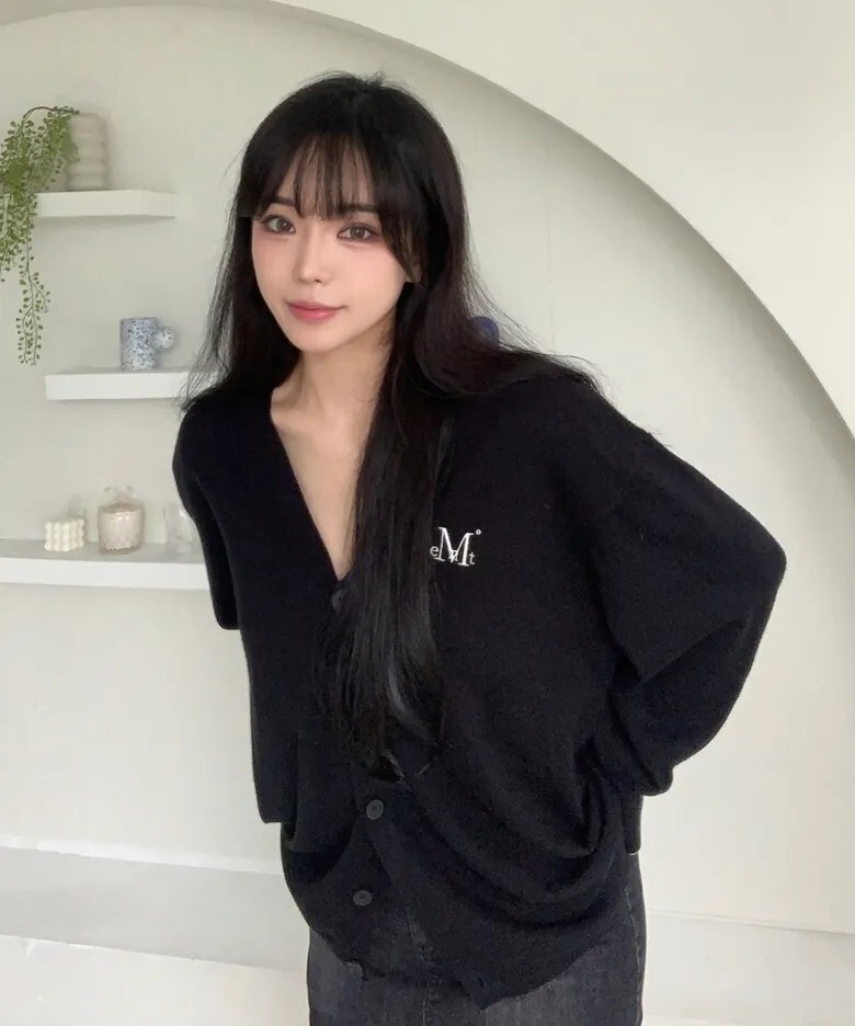 【OWN】Mucent  針織 鈕扣 寬鬆 開衫 外套 單一尺寸 男女通用 黑色 灰色