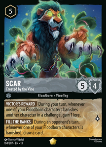 Attack of the Vine! - 194/207 Scar - Created by the Vine (Foil) L