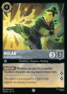 Attack of the Vine! - 192/207 Mulan - Created by the Vine (Foil) C
