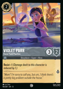 Attack of the Vine! - 183/207 Violet Parr - Force Field Practice (Foil) C