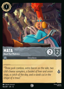 Attack of the Vine! - 182/207 Mata - Meat Hut Waitress (Foil) C
