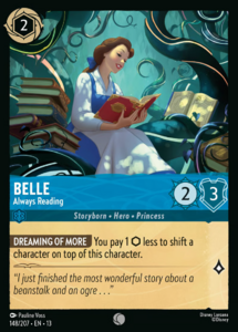 Attack of the Vine! - 148/207 Belle - Always Reading (Foil) C