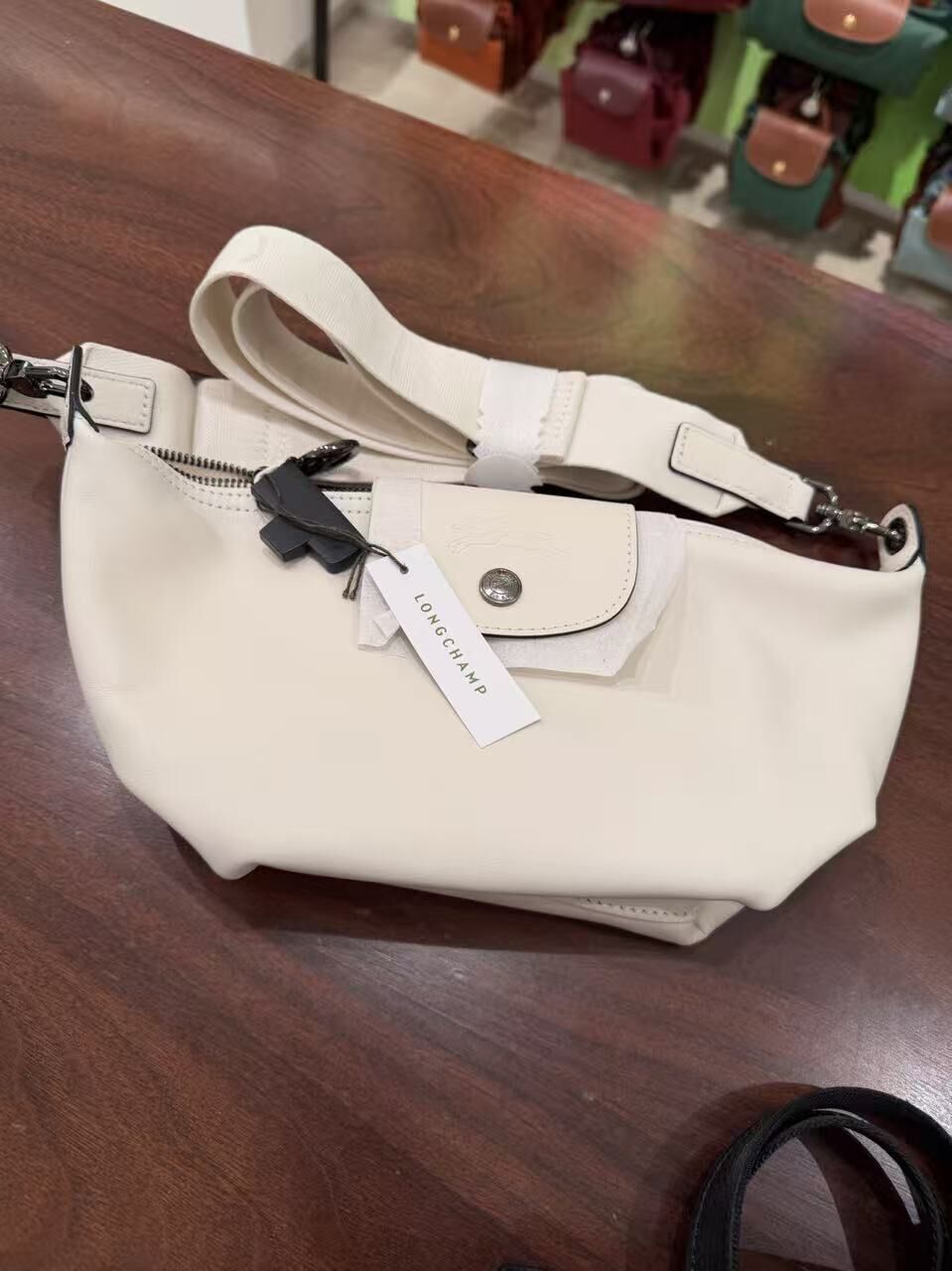 Longchamp le pliage xtra crossbody bag xs white