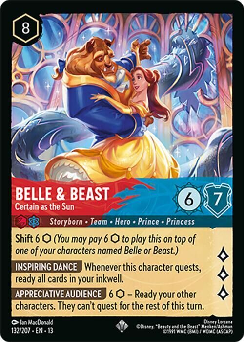 Attack of the Vine! - 132/207 Belle & Beast - Certain as the Sun (Foil) SR