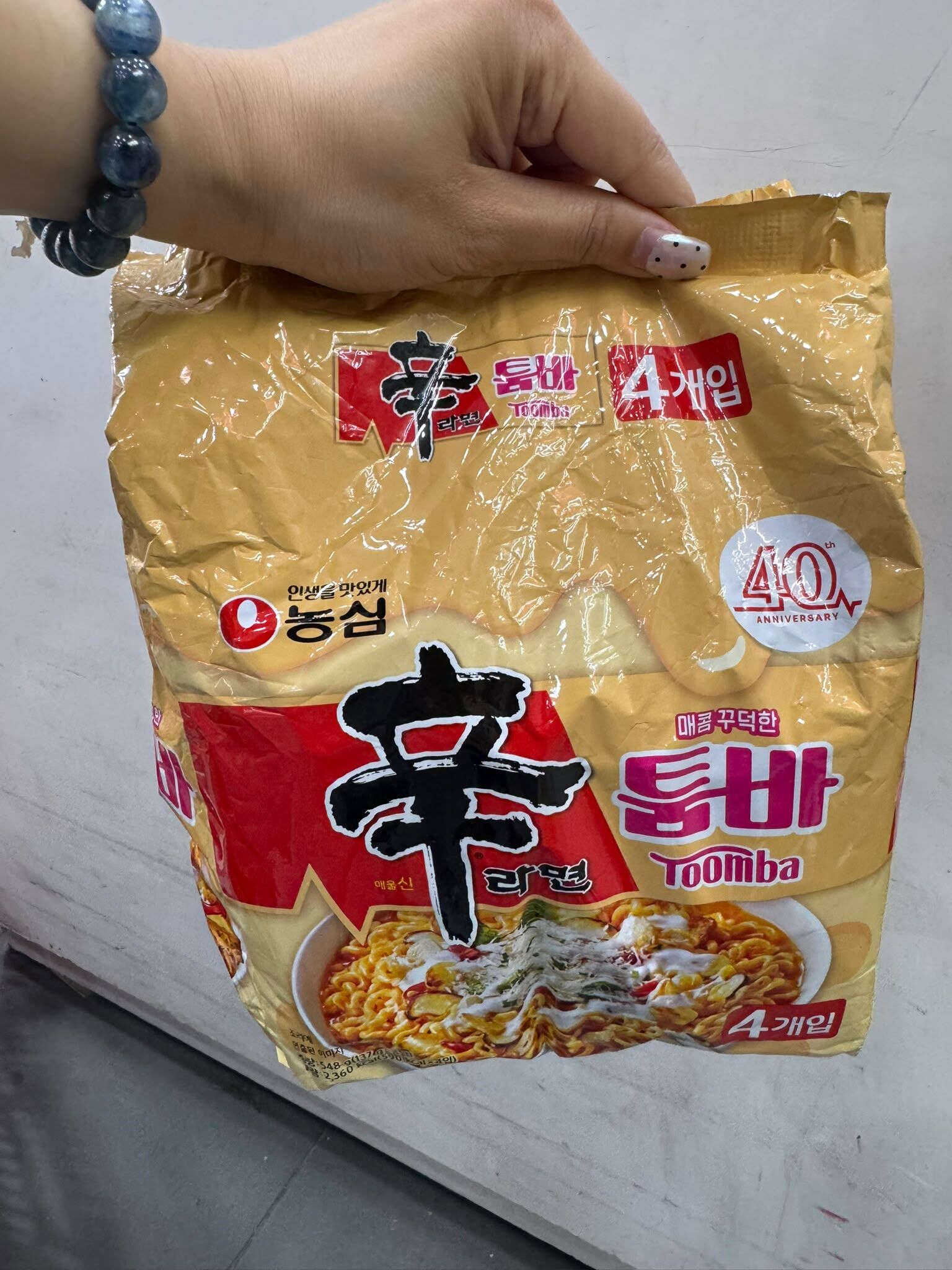 EQ41 Toomba 辛拉麵辣味奶油起司拌麵 每袋有 4 小包 $69/1包 $135/2包
