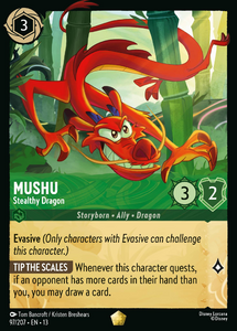 Attack of the Vine! - 97/207 Mushu - Stealthy Dragon (Foil) L