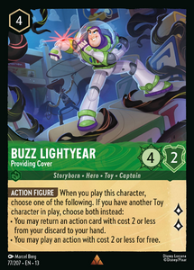 Attack of the Vine! - 77/207 Buzz Lightyear - Providing Cover (Foil) R