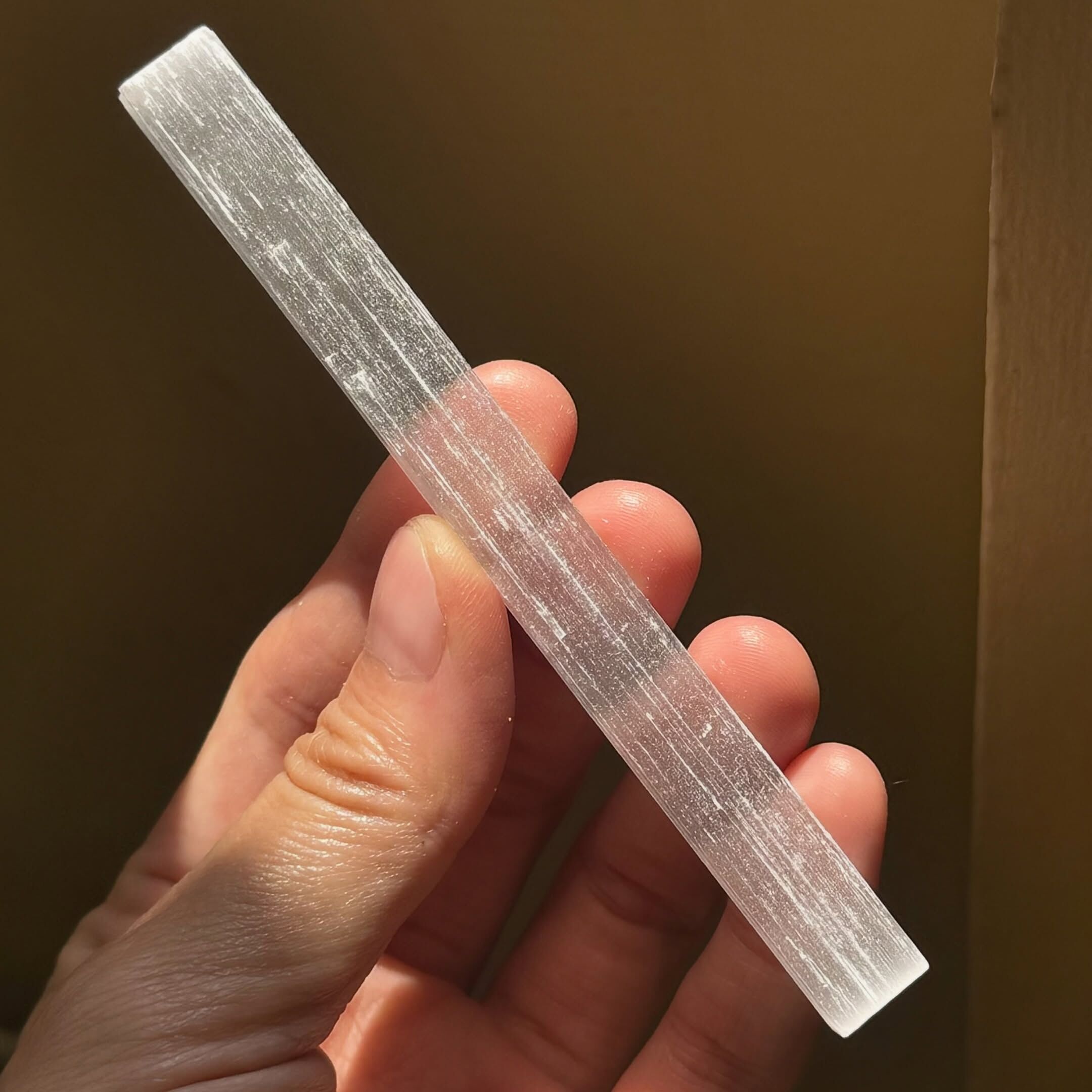[原石] 透石膏淨化棒