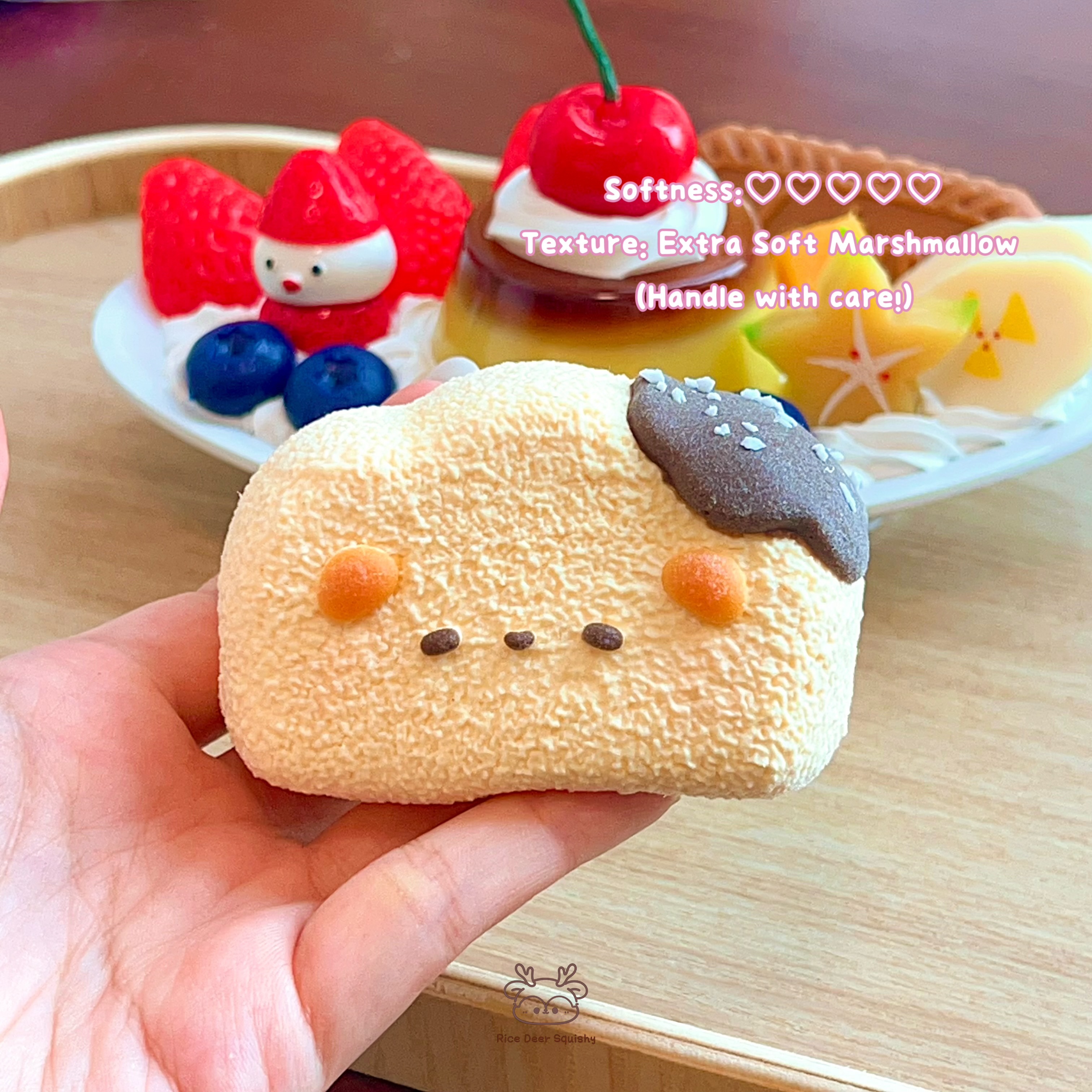 Insanely soft! Puppy Pudding Bread Handmade squishy