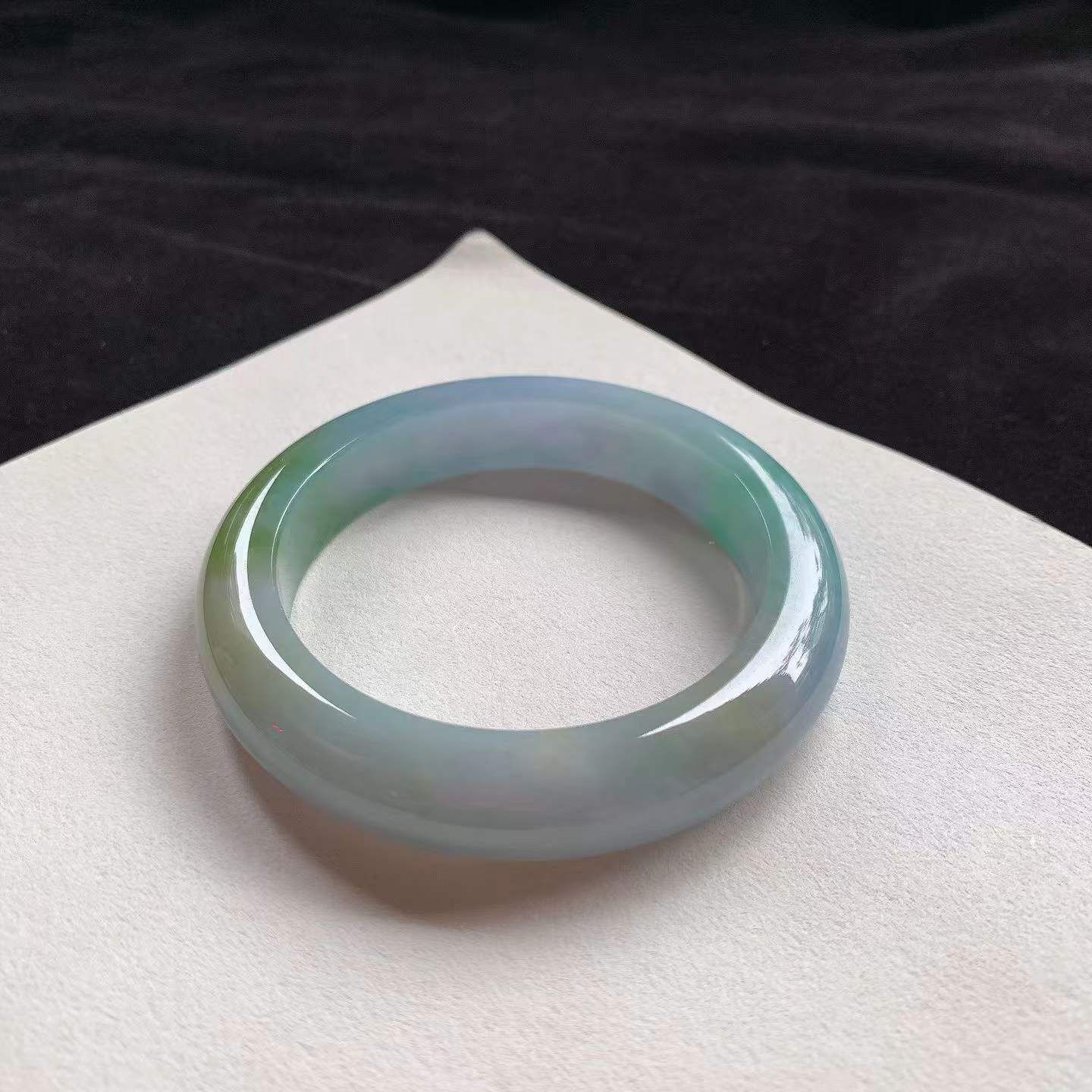 8302338 56.6mm三彩正圈翡翠手鐲 (56-58)