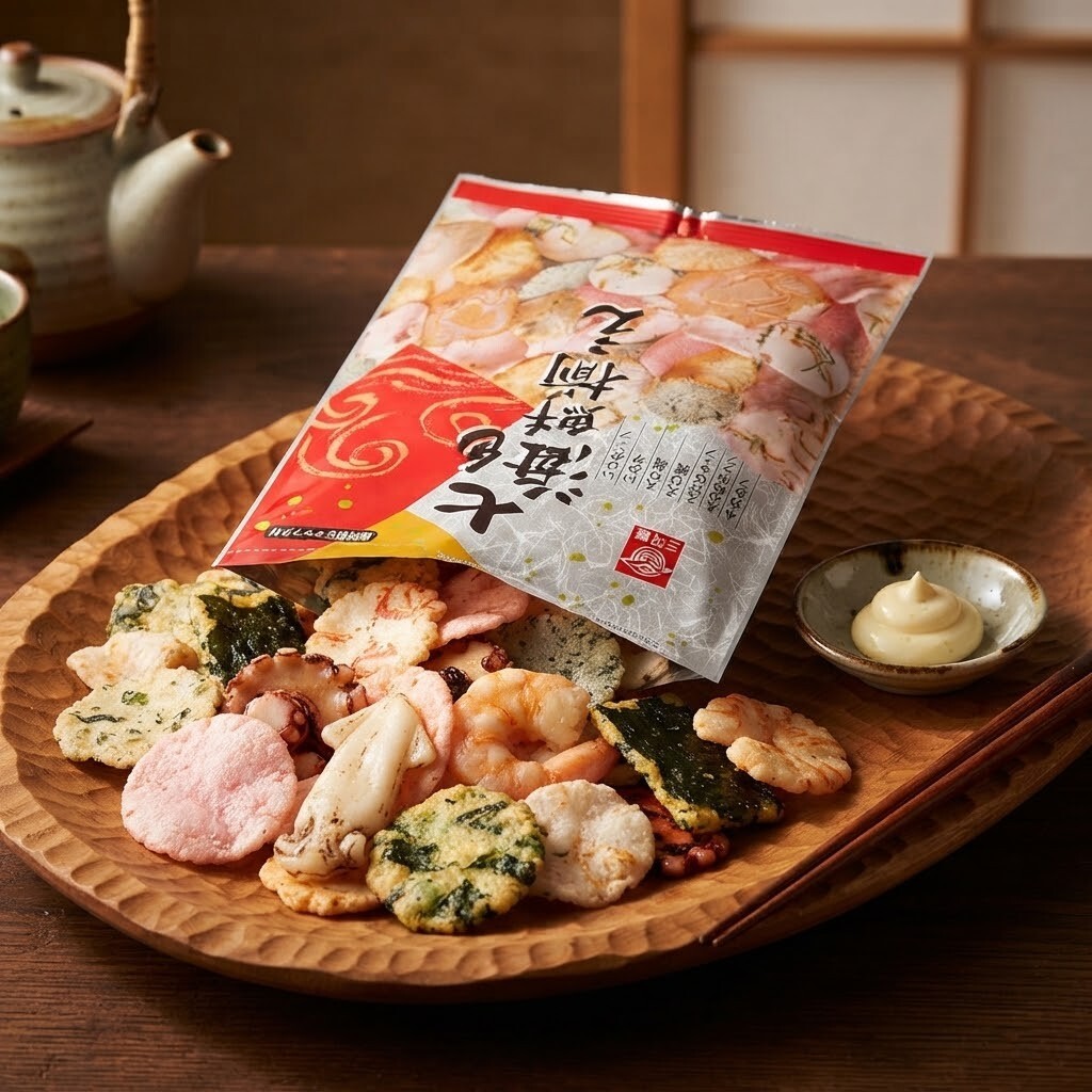 日本 三和屋 三河屋 七味 海鮮 蝦餅 米果 125g