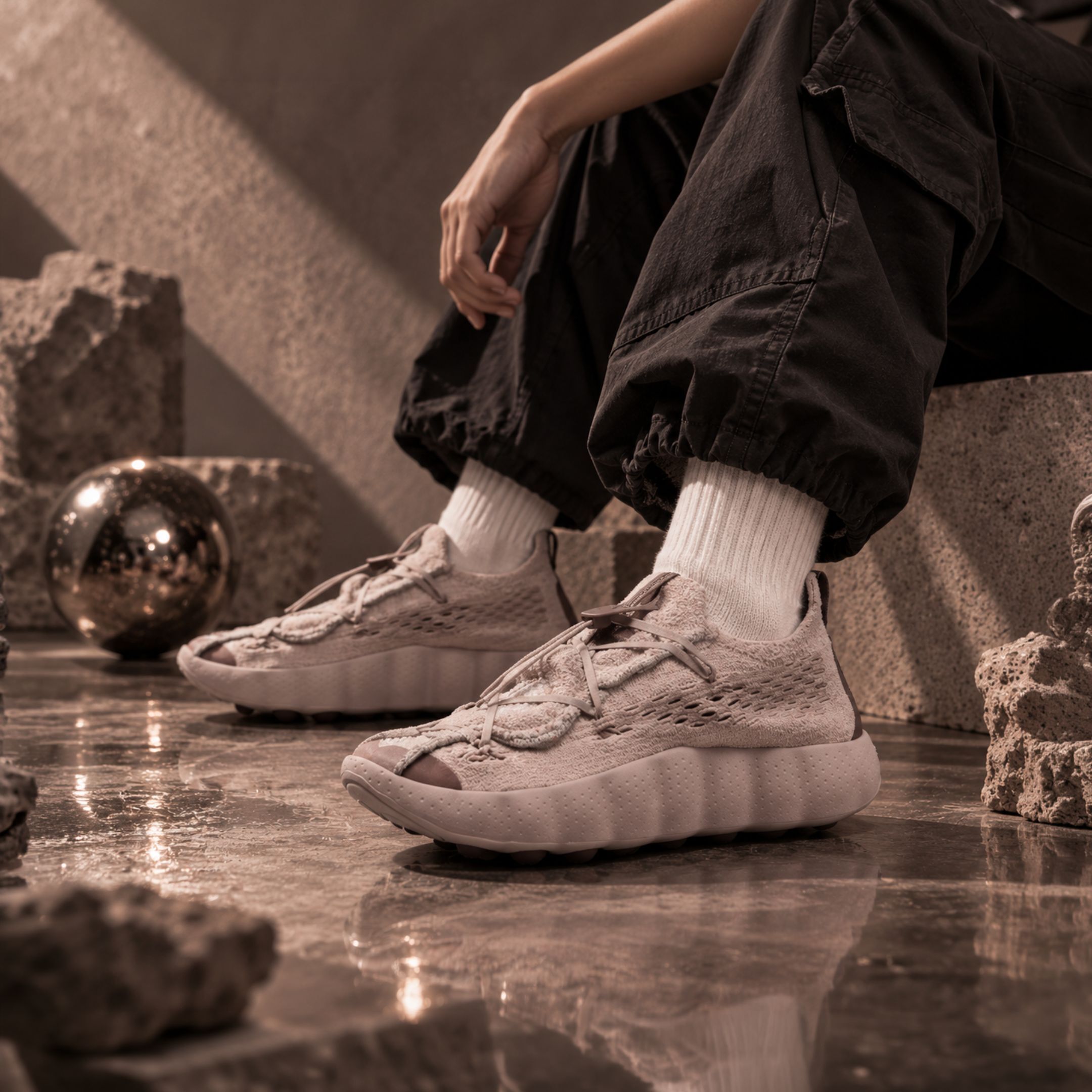 NICEDAY 代購 Nike Mind 002 Flyknit 紅豆 沙紅色 砂色 煙粉 淡粉 按摩 灰粉 IR2176-100