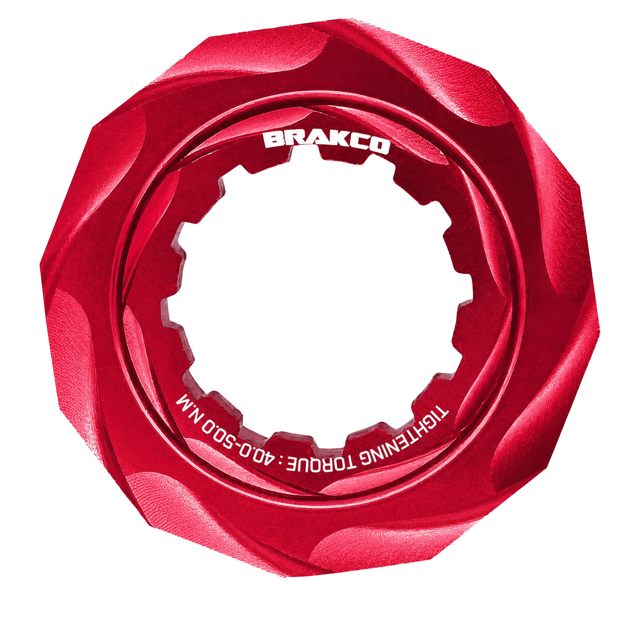 Brakco 輕量化碟盤鎖環 碟盤蓋/紅