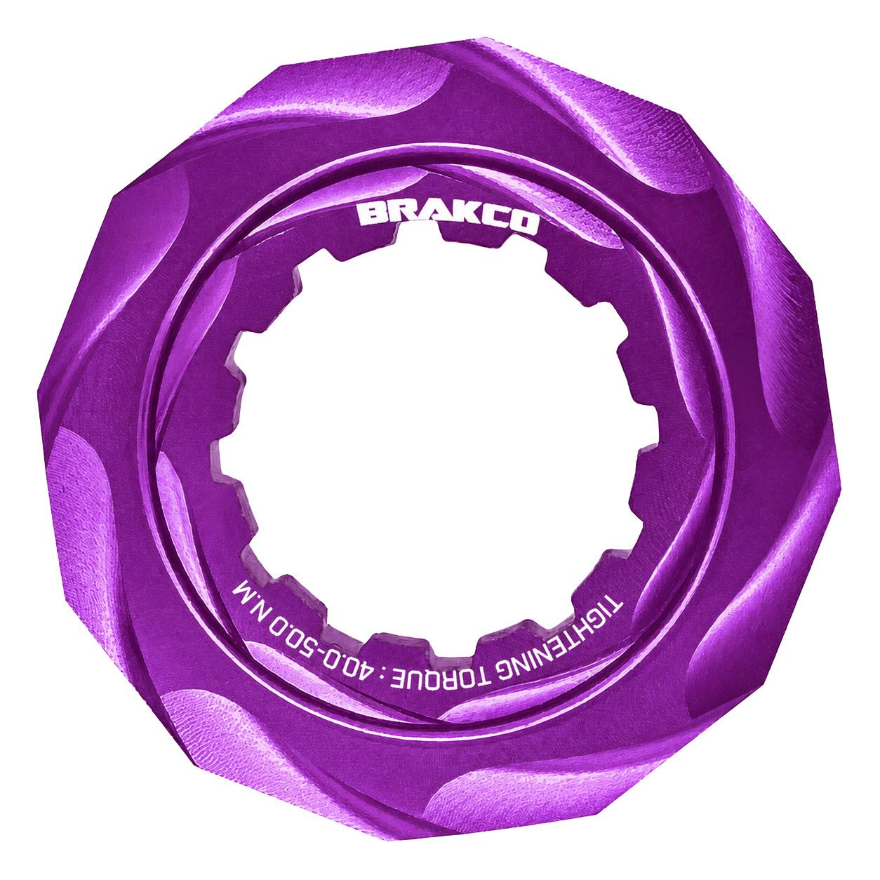 Brakco 輕量化碟盤鎖環 碟盤蓋/紫