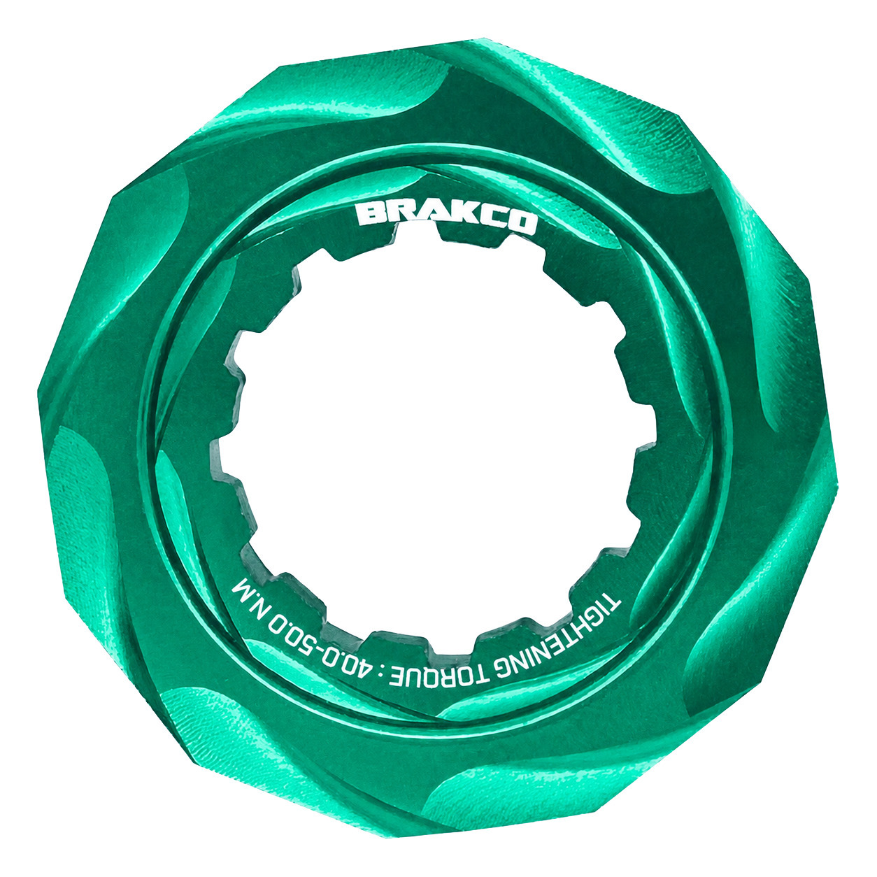 Brakco 輕量化碟盤鎖環 碟盤蓋/綠
