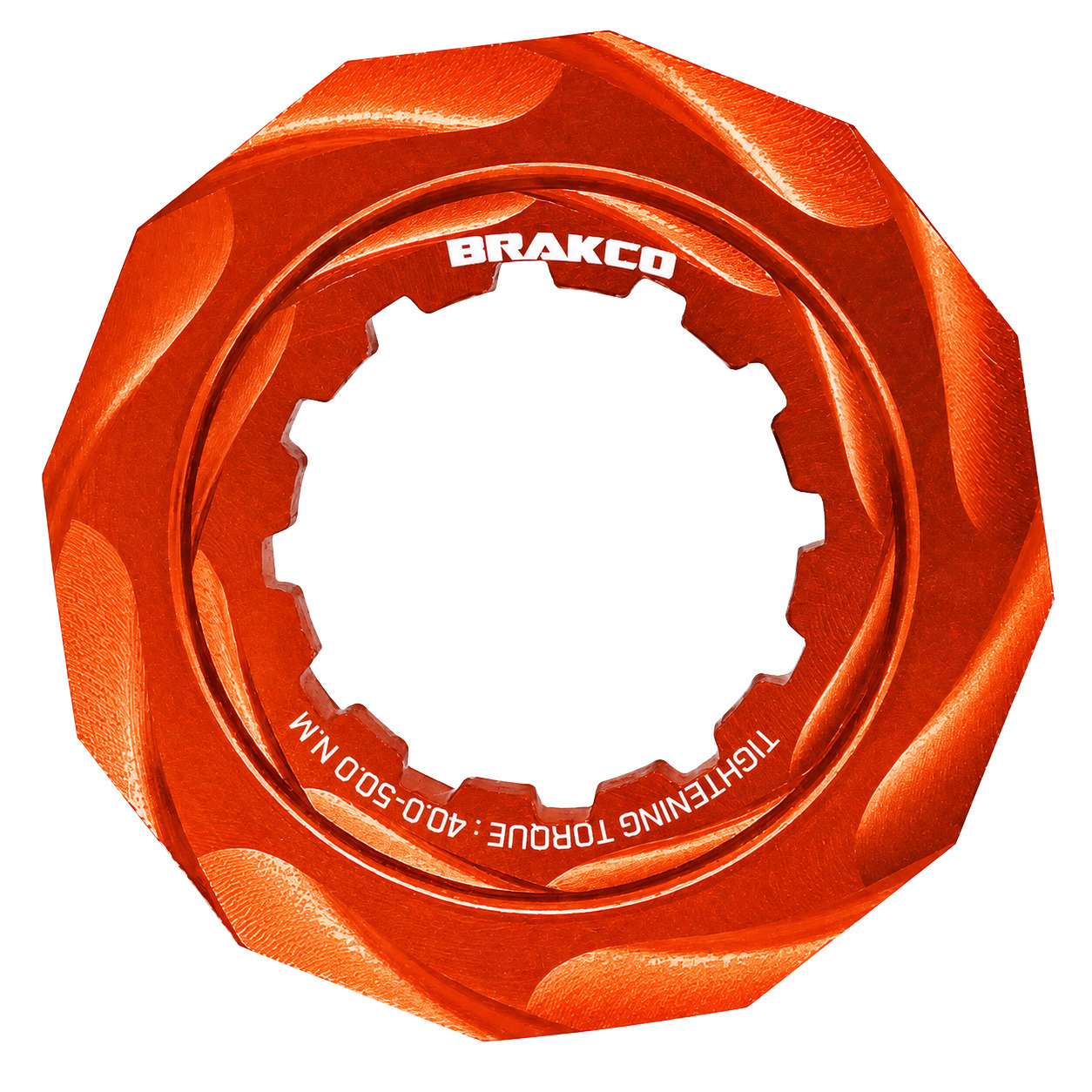 Brakco 輕量化碟盤鎖環 碟盤蓋/橘