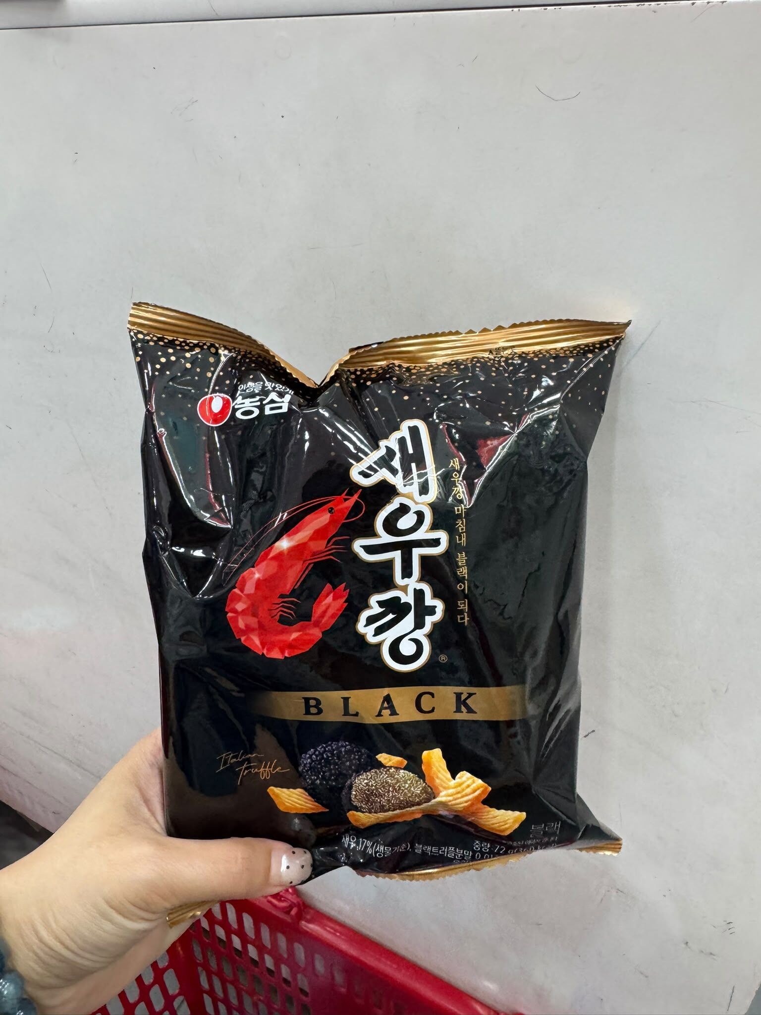 EQ50 韓國農心黑松露風味蝦條72G $25/1包 $45/2包