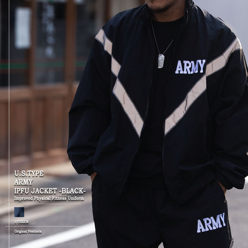 YMCLKY US Army IPFU Jacket Black