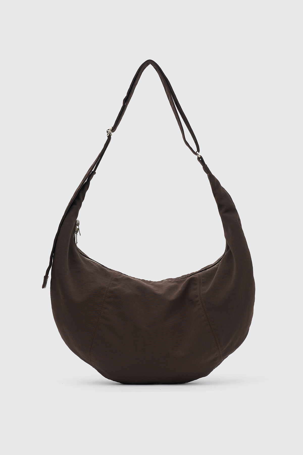 YOKE NYLON CIRCLE SHOULDER BAG (2COL)