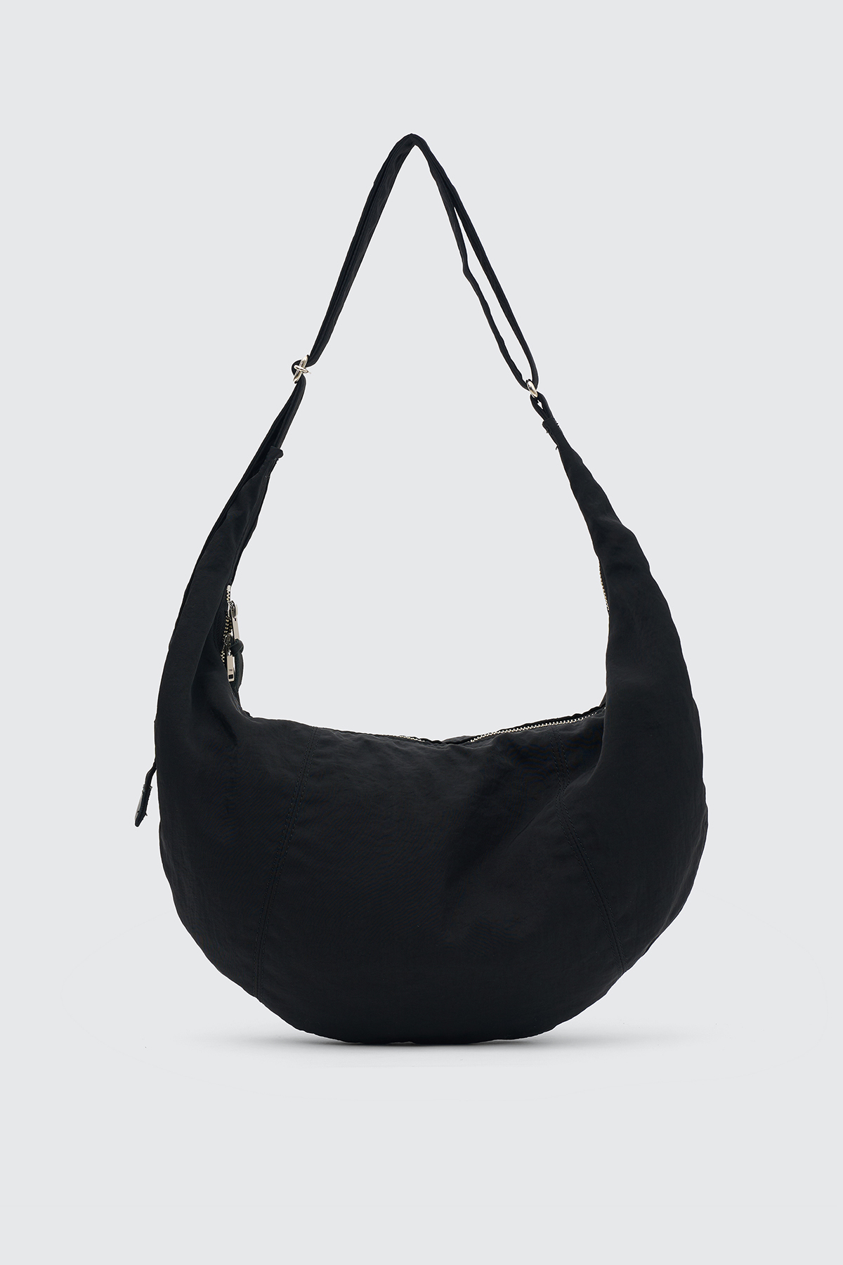 YOKE NYLON CIRCLE SHOULDER BAG (2COL)