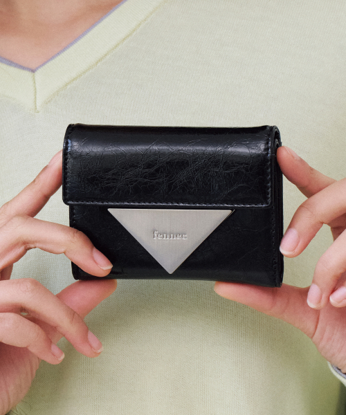 《現貨》FENNEC CRINKLE TRIANGLE DOCO WALLET - BLACK
