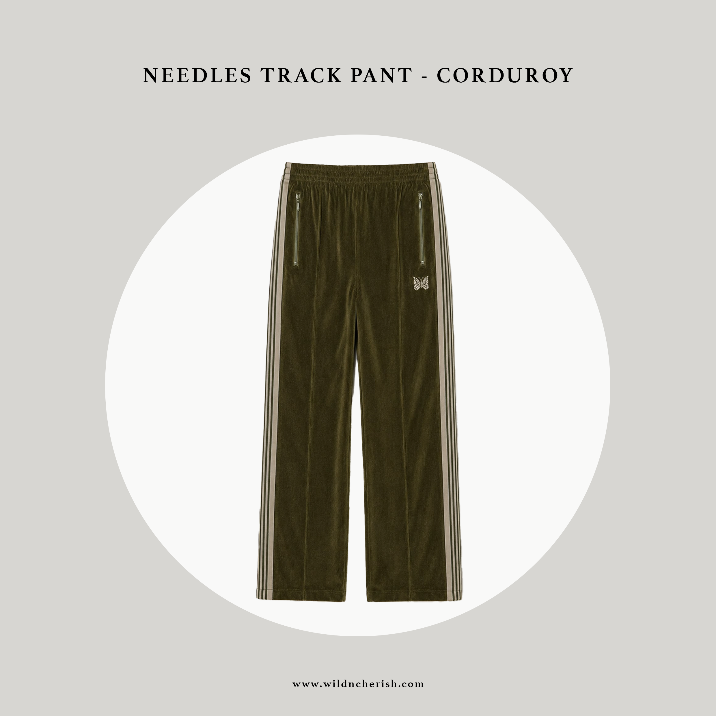 預訂 | NEEDLES Track Pant - Corduroy 燈芯絨