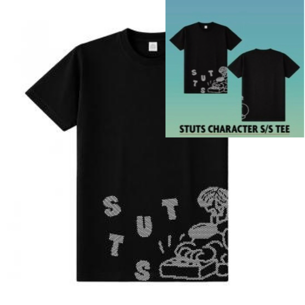STUTS CHARACTER S/S TEE（黑 L / XL）