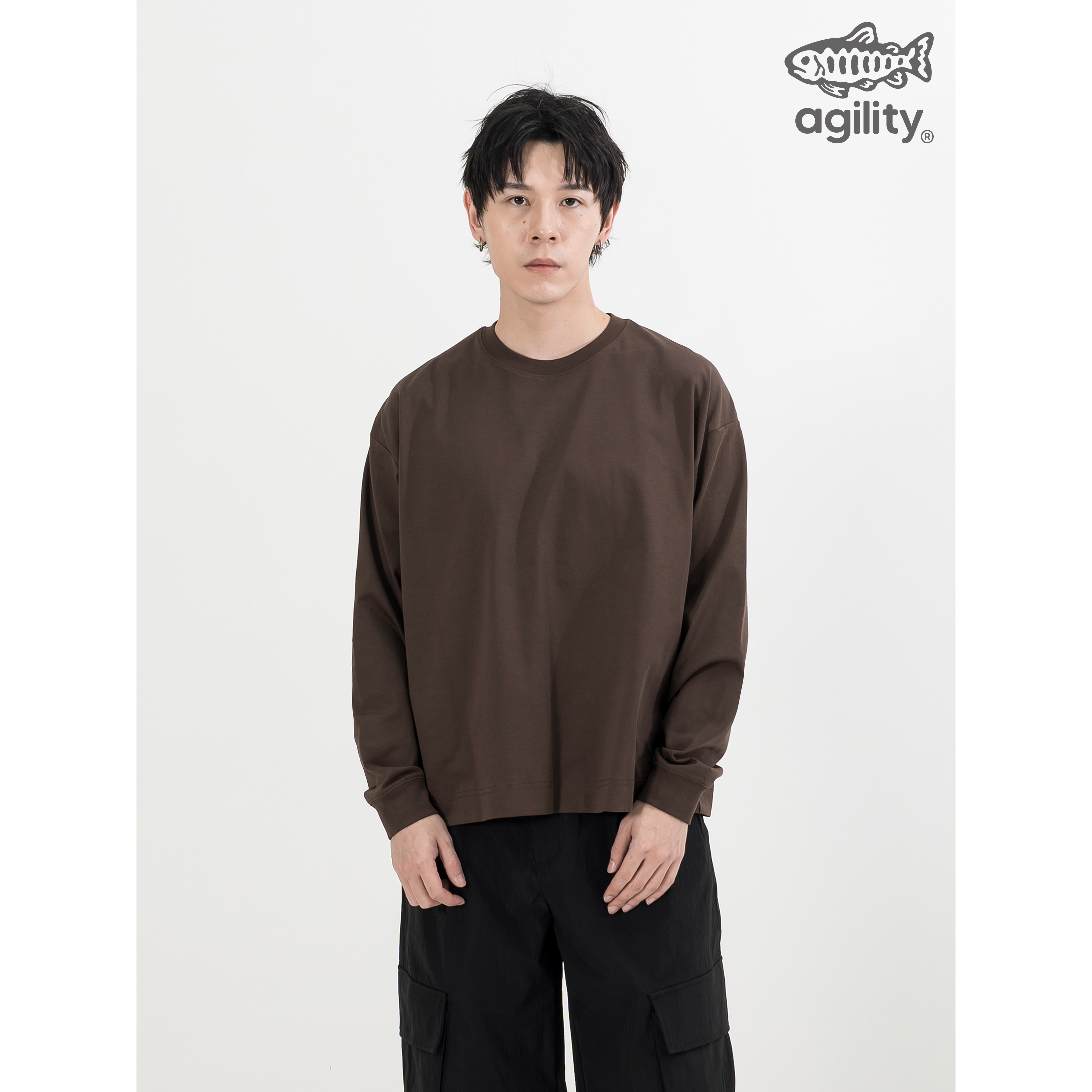 AGILITY Sorona® Boxy LS Tee 抗菌涼感 寬短版 長袖Tee [SR8-BX]