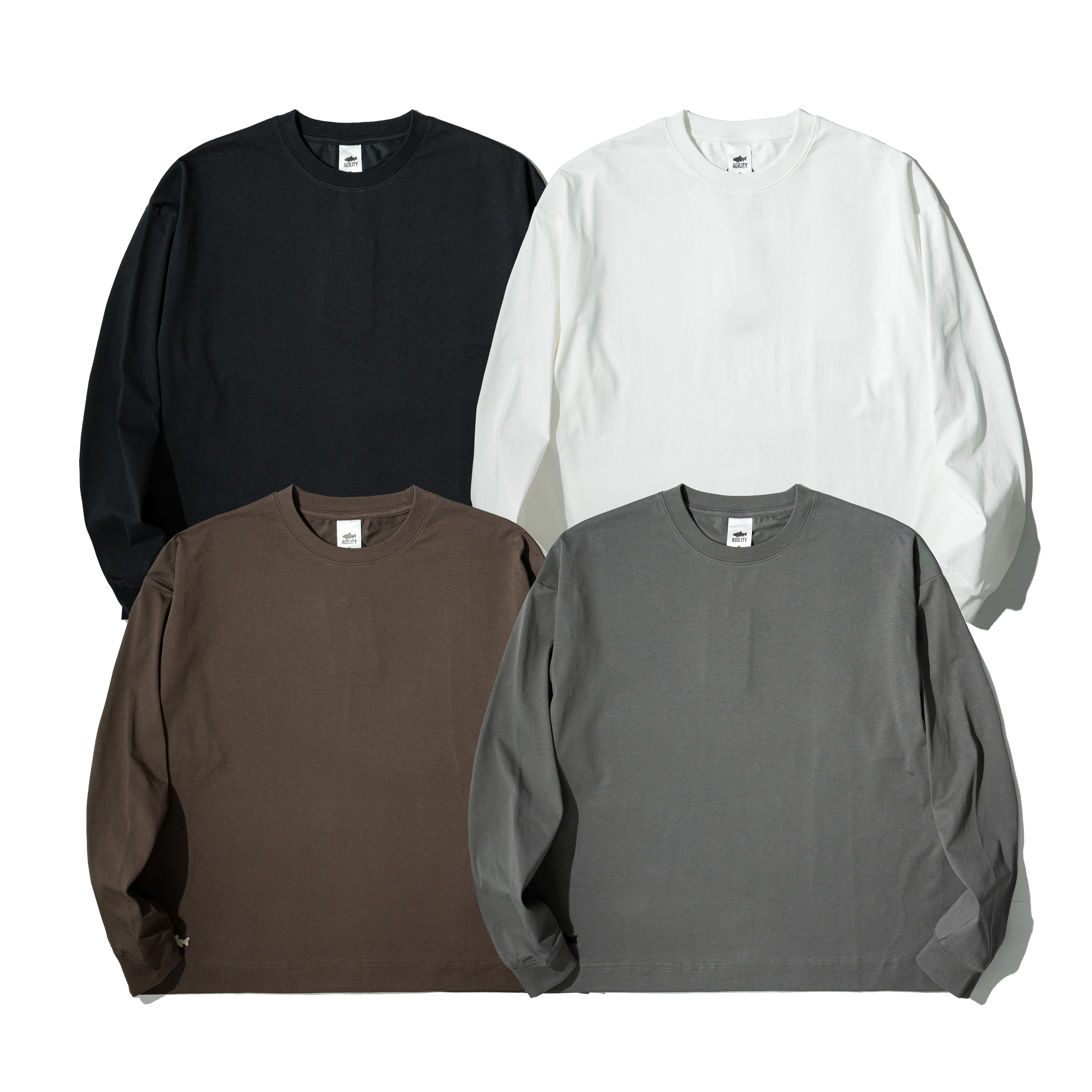 AGILITY Sorona® Boxy LS Tee 抗菌涼感 寬短版 長袖Tee [SR8-BX]