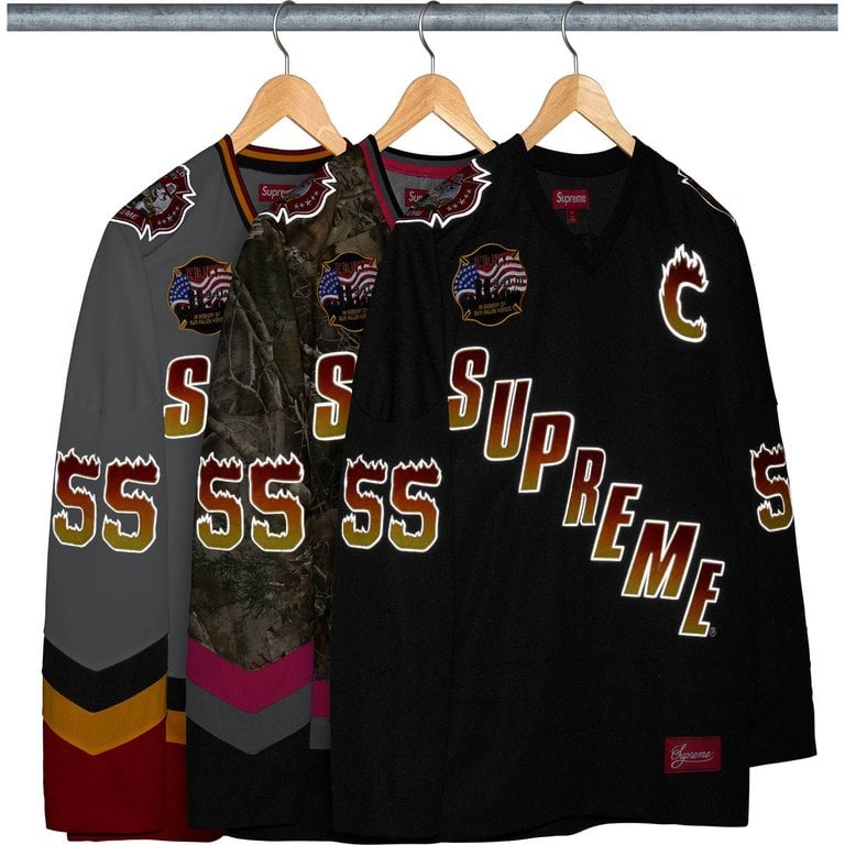 2026AW SUPREME FDNY HOCKEY JERSEY 橄欖球 美式足球 球衣 長袖 長T 現貨 FW26KN20