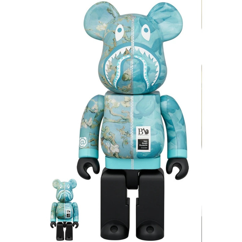 BAPE(R) × Van Gogh Museum Almond Blossom SHARK 100％ & 400％ BE@RBRICK