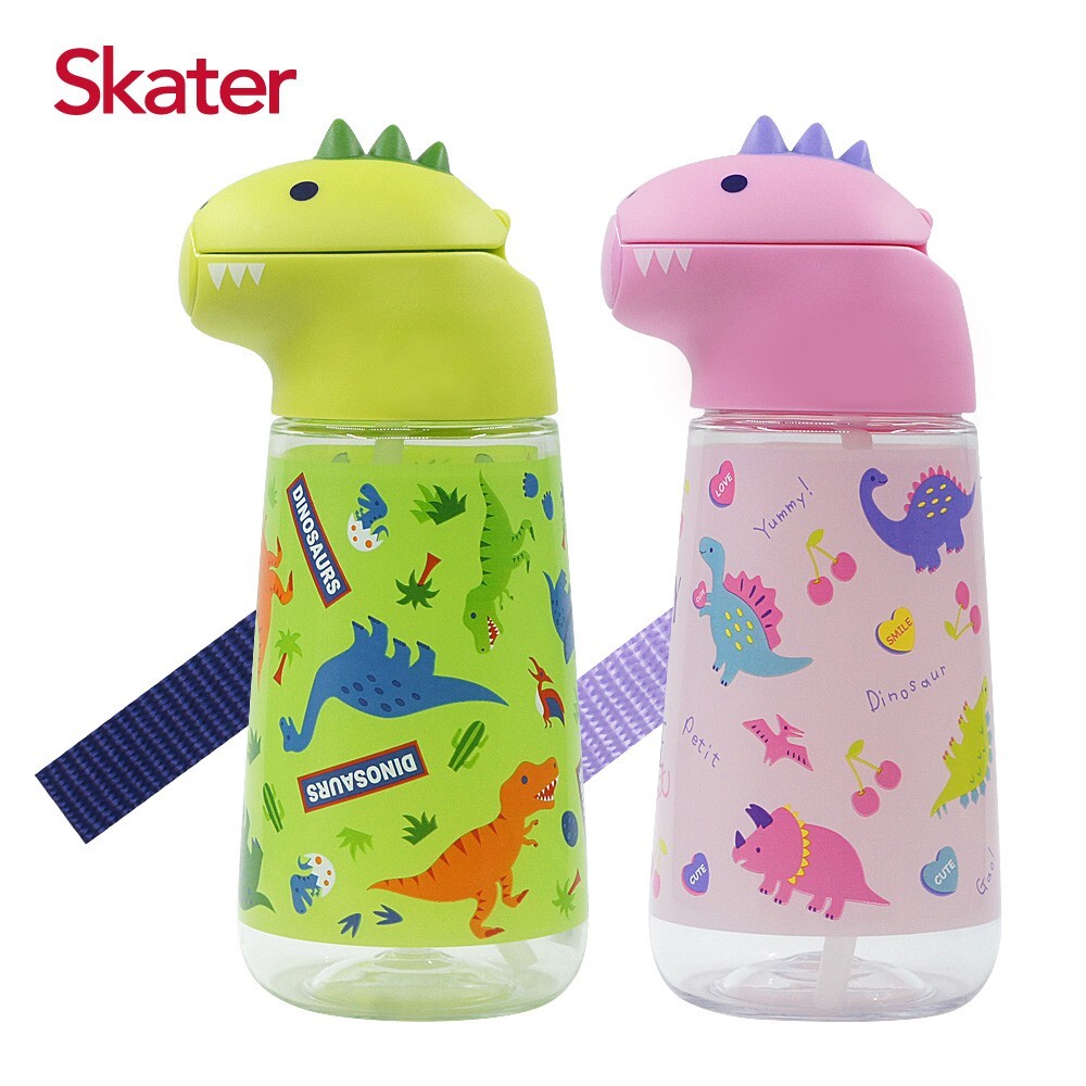 【樂森藥局】日本 Skater 恐龍吸管水壺(420ml)、兒童水壺