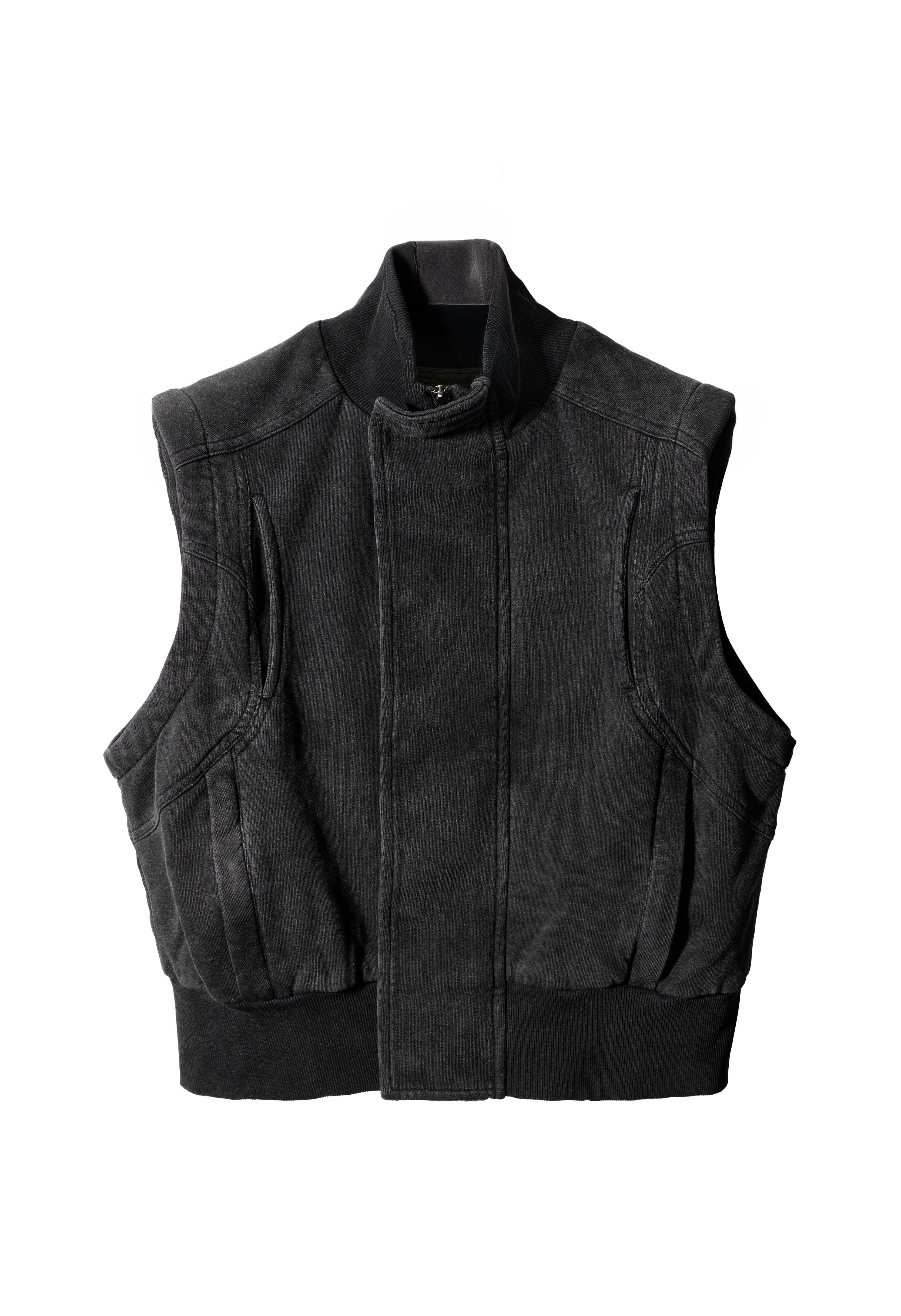 REMIX ''Silent Contour Vest'' (Washed Black)