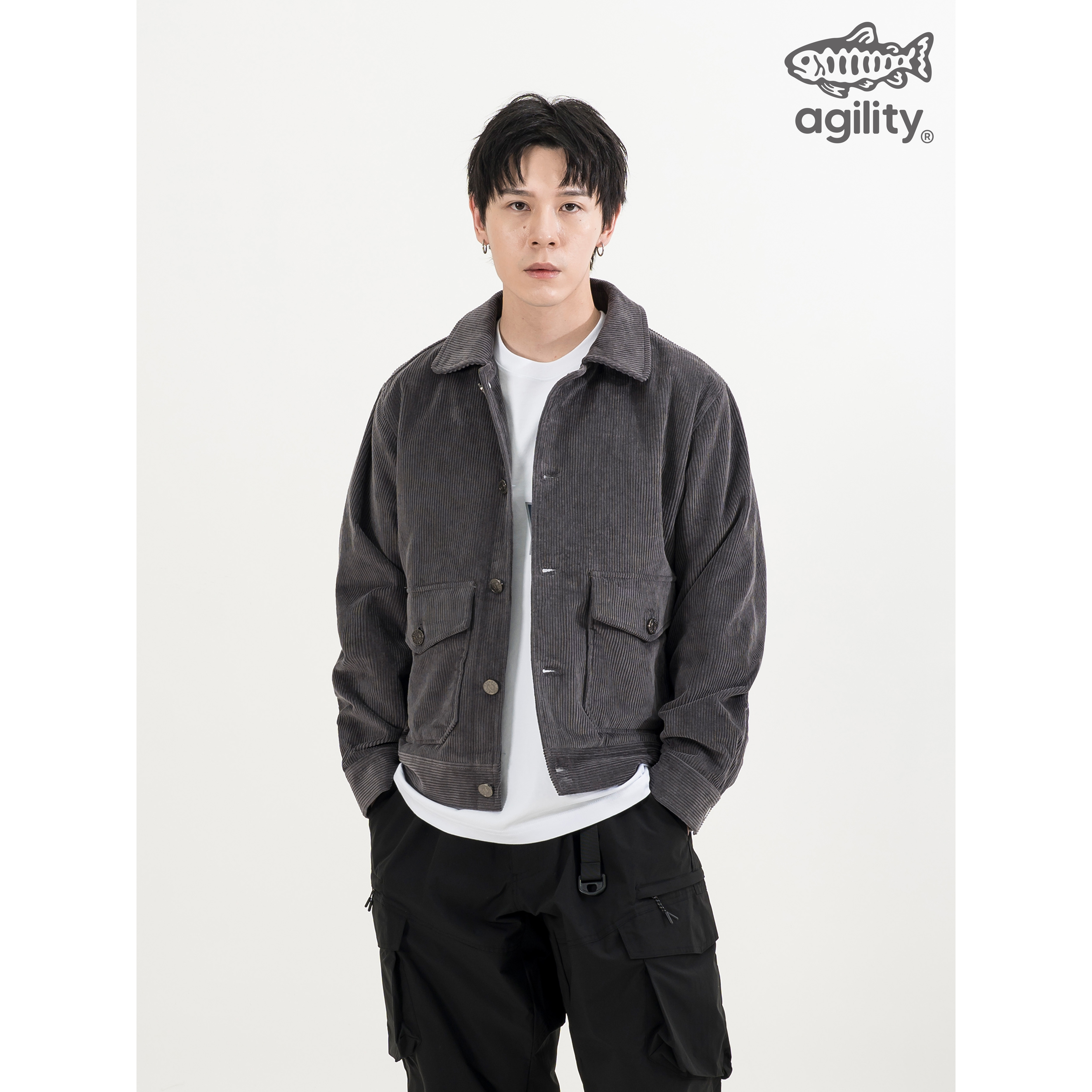 AGILITY Corduroy Cropped Jacket 短版 燈芯絨外套 [NJ8]