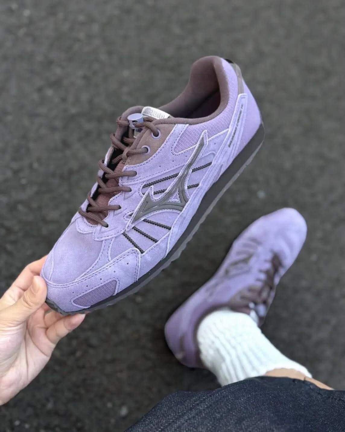 MIZUNO LG 60S TL 暮山紫 煙燻紫 男女同款 德訓鞋 D1GH263207