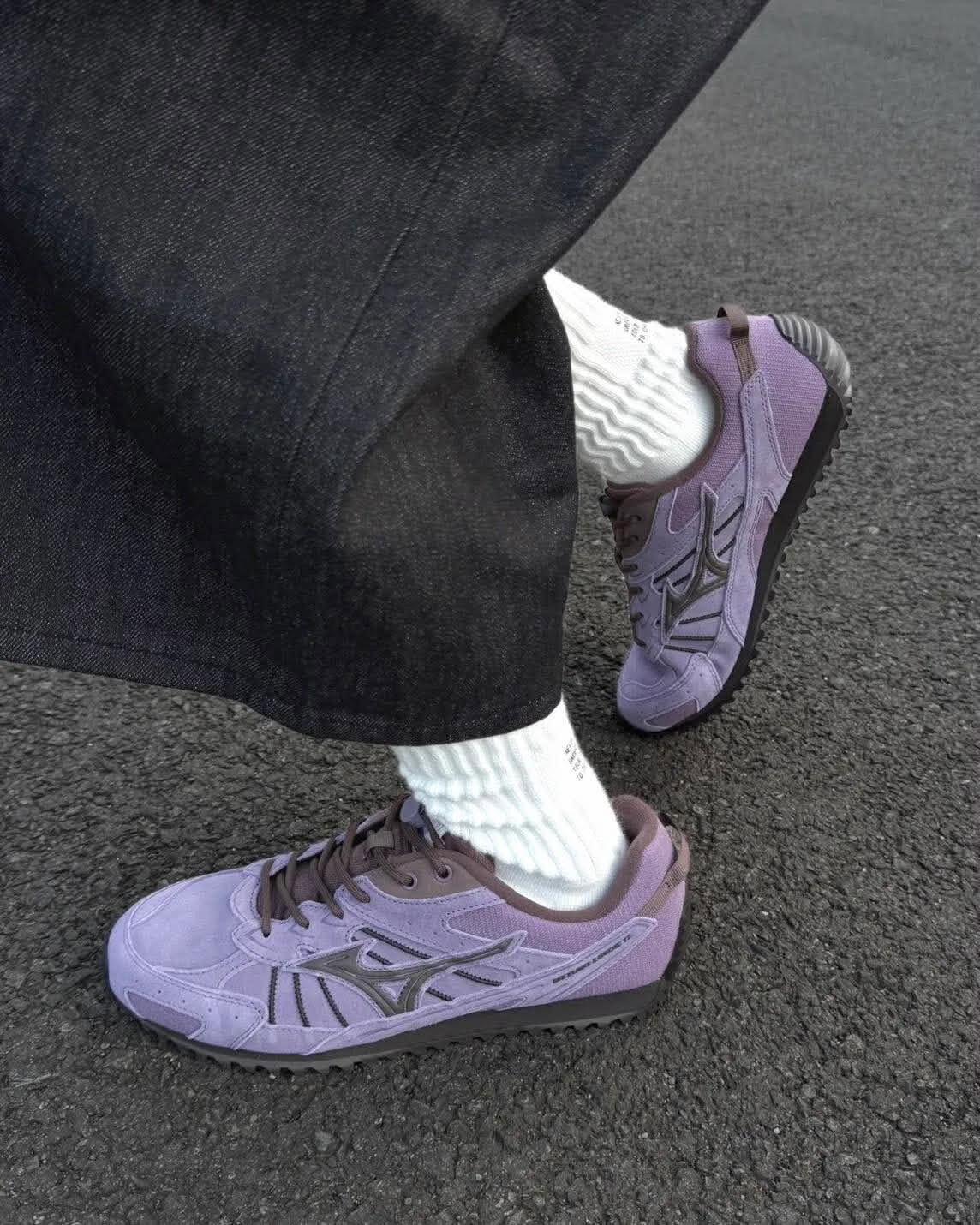 MIZUNO LG 60S TL 暮山紫 煙燻紫 男女同款 德訓鞋 D1GH263207