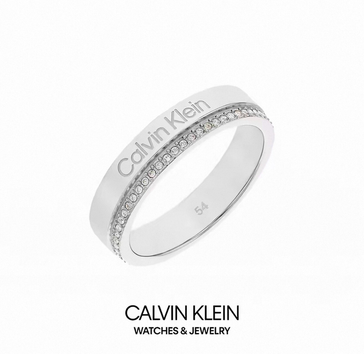 【Luxury】 CK戒指滿天星戒指 CK情侶戒指銀色素面戒指 316精鋼 男女情侶對戒經典素戒時尚小眾設計 送女友禮物