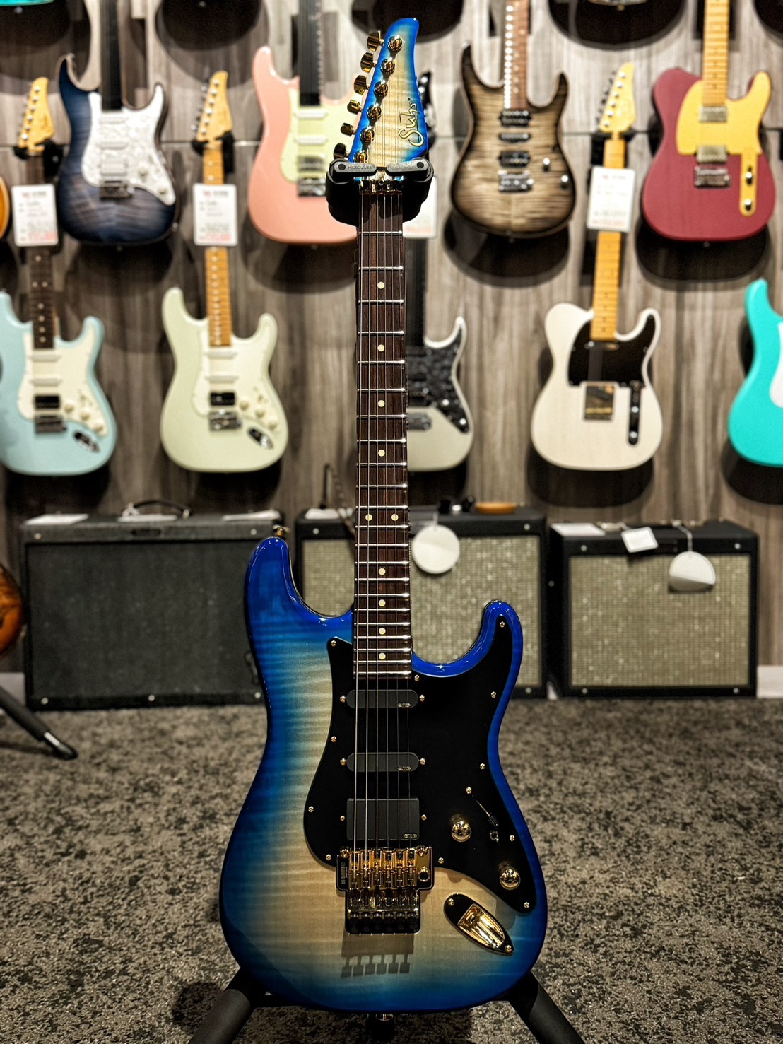 Suhr Classic S Studio Limited Edition Blue Burst