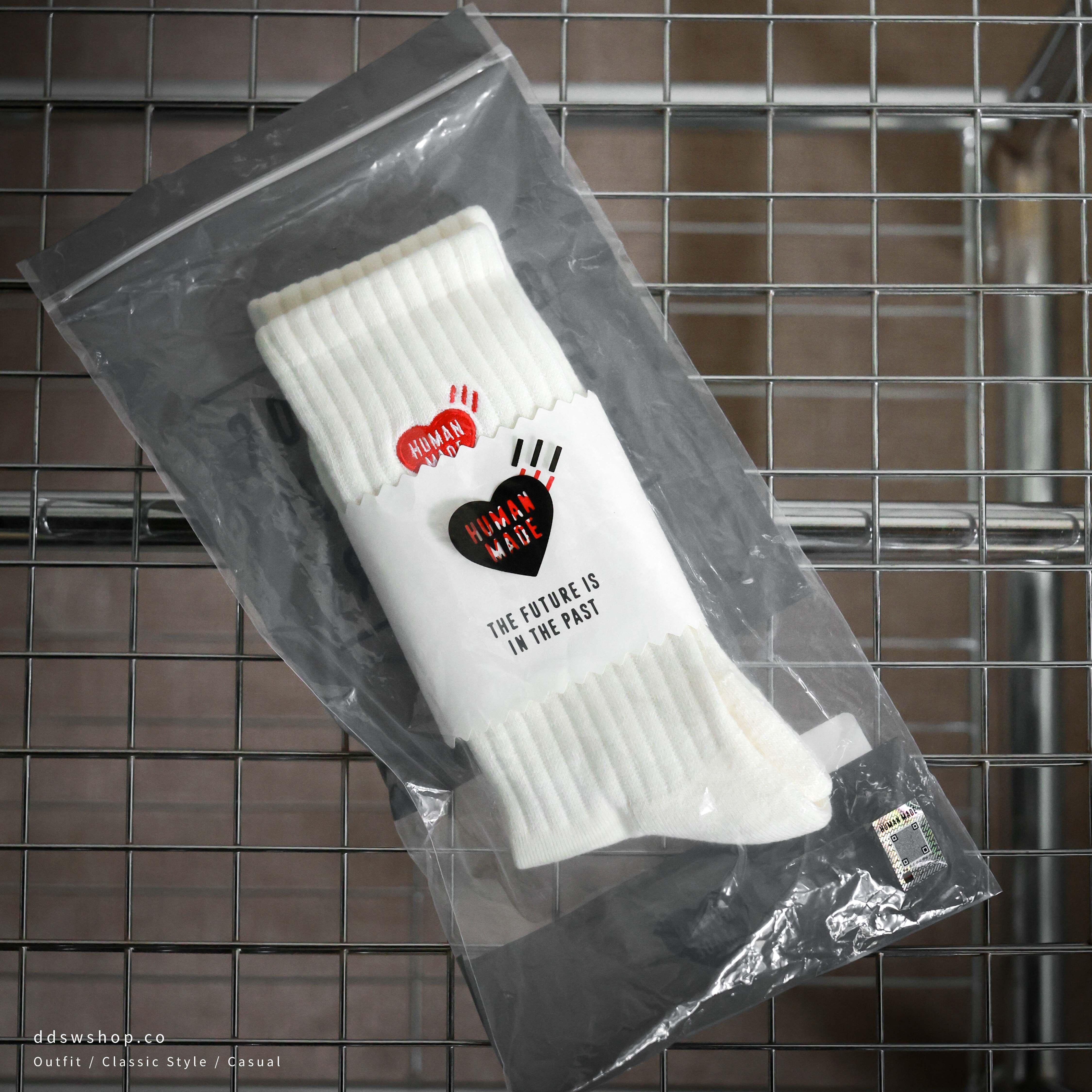 HUMAN MADE PILE SHORT SOCKS 紅色刺繡愛心襪子長襪