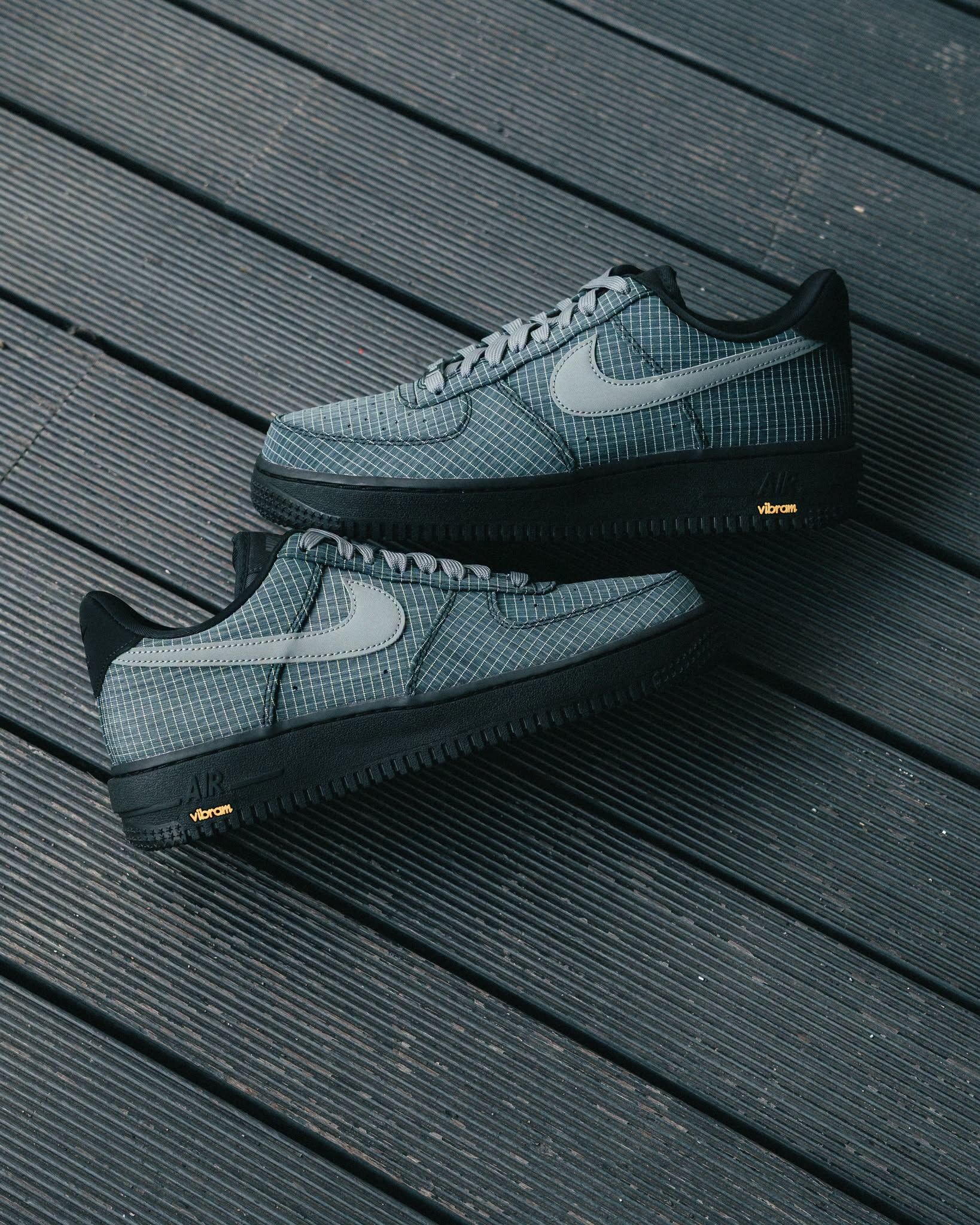 【逢甲 FUZZY】Vibram x Nike Air Force 1 “Bomber Grey” 灰綠 網格 防水 黃金大底 IH1943-002