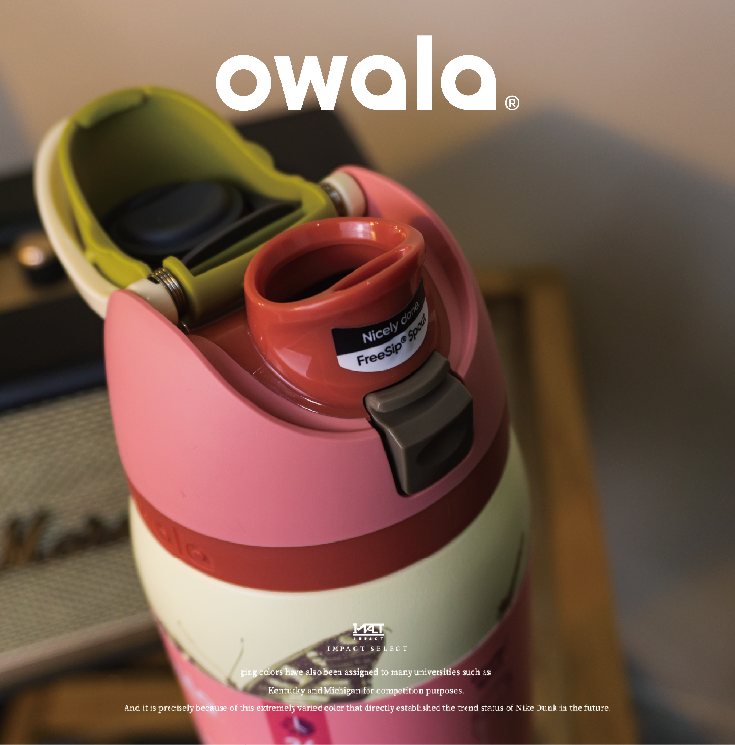 Owala FreeSip限定版保溫瓶32oz - 波西米亞蝴蝶Boho Butterfly