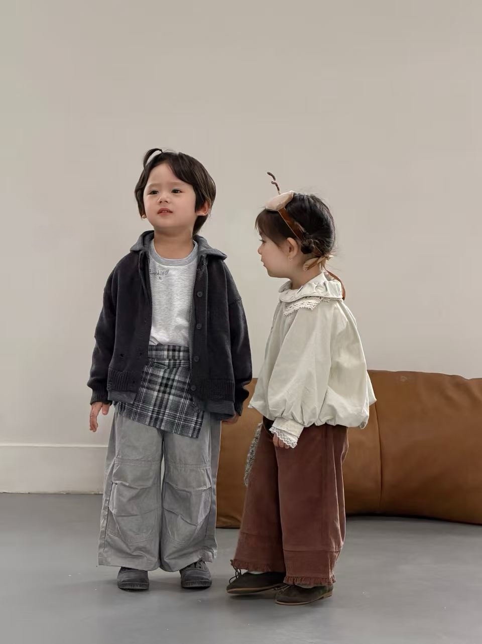 相拼毛衣連帽外套