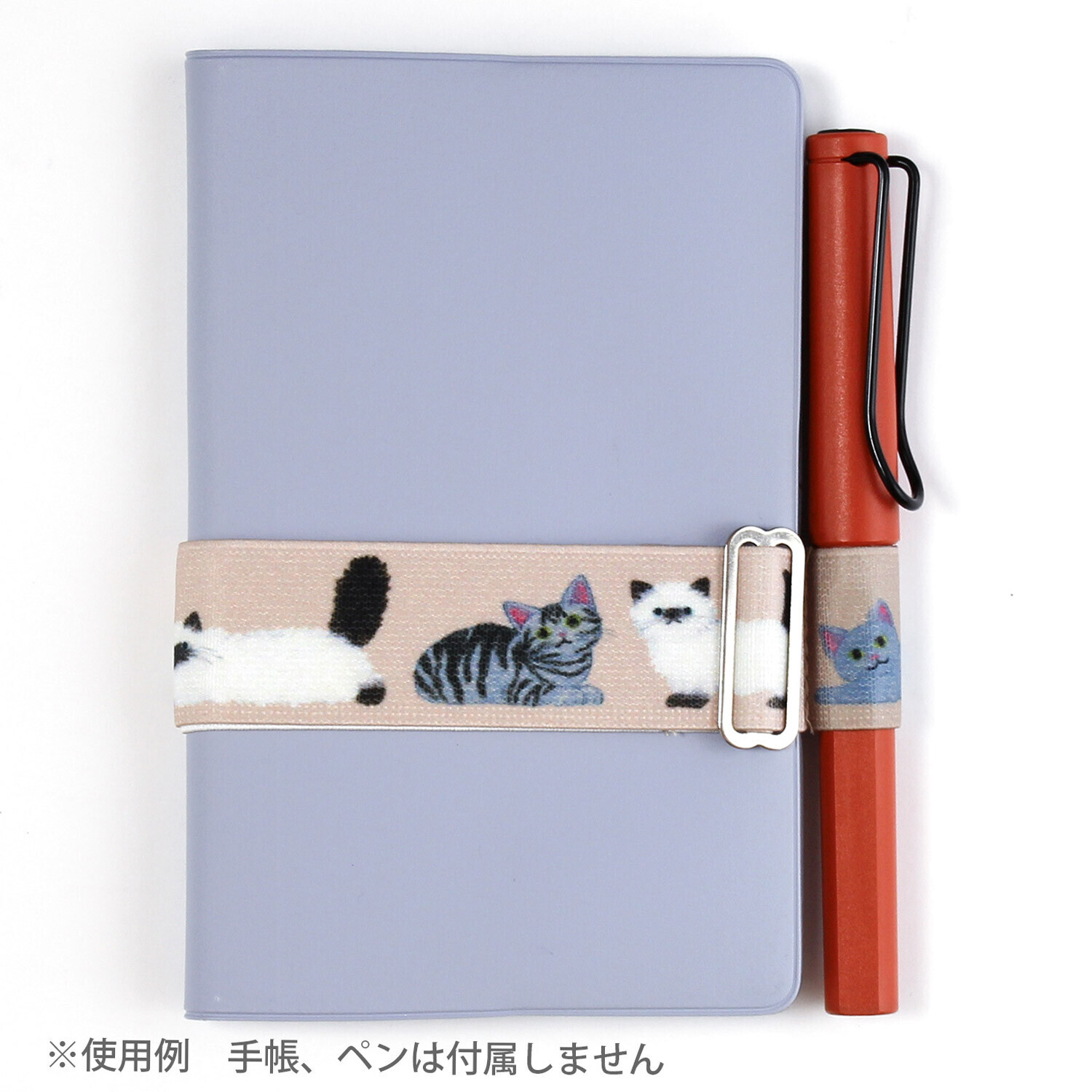 米津祐介 貓咪 書綁帶筆插 A5-A6手帳專用｜日本Greeting Life