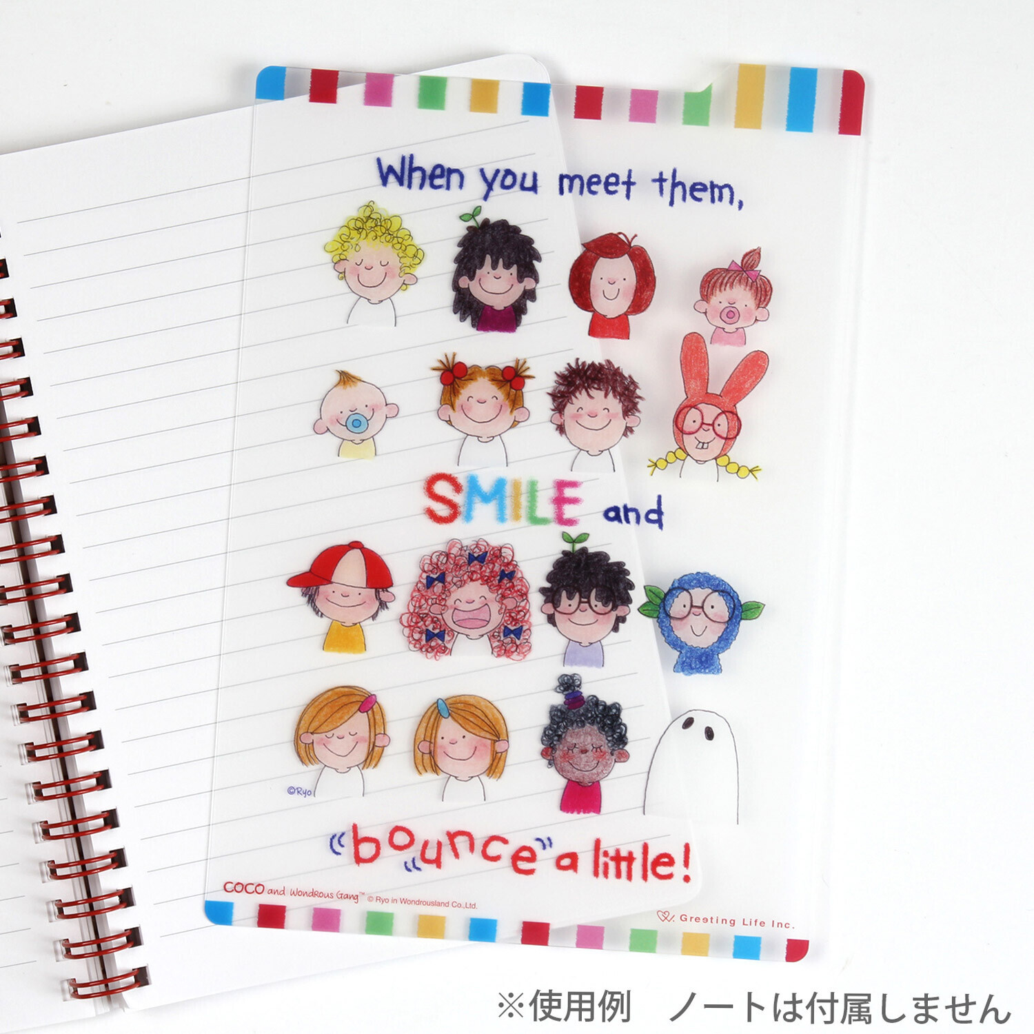 coco醬 朋友 B6 透明手帳墊板 索引書籤｜日本Greeting Life